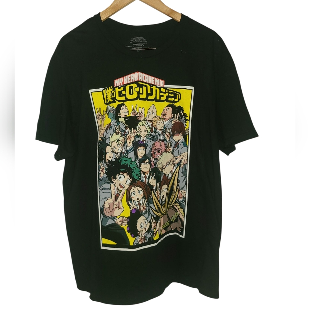 My Hero Academia Black Graphic T-Shirt XL